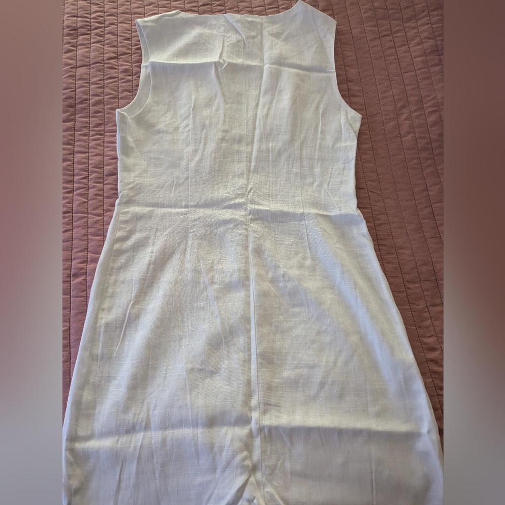 Elegant White Sleeveless Dress From Paper Hearts.